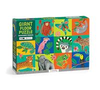 Mudpuppy Rainforest Friends - 48 Piece Giant Floor Jigsaw Puzzle Featuring A Colorful Scene Of Different Kinds Of Rainforest Animals