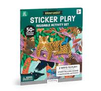 Mudpuppy Rainforest- Sticker Play Reusable Activity Kit Featuring Fun Illustrations of Rainforest Animals for Children Ages 3 and Up