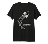 Mudpuppy Salamander Herpetology Hand Drawn Illustration Premium T-Shirt