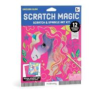Mudpuppy Unicorn Glam Scratch Magic! - Scratch & Sparkle Art Activity Kit Featuring Fun Illustrations of Unicorns for Children Ages 5 and Up