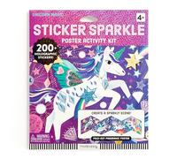 Mudpuppy Unicorn Magic - Sticker Sparkle Poster Activity Kit with Illustrations of Sparkling Unicorns for Children Ages 4 and Up