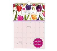 mudrit 2025 Wall Calendar, 12" X 17", 12 Monthly Calendar from Jan 2025 till Dec 2025, Spiral Bound for Office, Home, Family,Business, School Appointment Planning