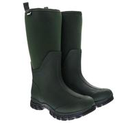 Muds Dovestone, Ladies Full Welly in Forest Green & Olive - UK Size 6