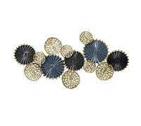 Mudshape Nordic Style Bell Shaped Wall Decoration, Metal Modern Wall Decoration, Length 126 CM