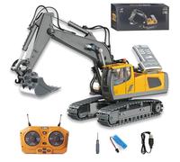 Mudsterz Command The Site Conquer The Dirt, Mudsterz Trucks, 2.4ghz Remote Control Construction Vehicle Set, Alloy Material,with Cool Lights and Sounds, For Boys Birthday Gift (#c)