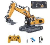 Mudsterz Command The Site Conquer The Dirt, Mudsterz Trucks, 2.4ghz Remote Control Construction Vehicle Set, Alloy Material,with Cool Lights and Sounds, For Boys Birthday Gift (#a)