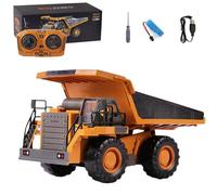 Mudsterz Command The Site Conquer The Dirt, Mudsterz Trucks, 2.4ghz Remote Control Construction Vehicle Set, Alloy Material,with Cool Lights and Sounds, For Boys Birthday Gift (#e)