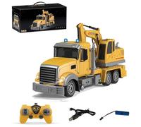 Mudsterz Command The Site Conquer The Dirt, Mudsterz Trucks, 2.4ghz Remote Control Construction Vehicle Set, Alloy Material,with Cool Lights and Sounds, For Boys Birthday Gift (#g)