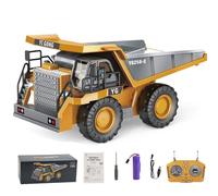 Mudsterz Command The Site Conquer The Dirt,Mudsterz Trucks Excavator,Remote Control Excavator with 360 Rotation,2.4ghz Rc Construction Vehicles,Alloy Material,with Cool Lights and Sounds (D)