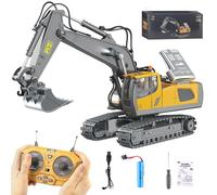 Mudsterz Excavator Command the Site Conquer the Dirt, 2.4ghz Remote, Alloy Material, Mudst-Erz Trucks, Rc Excavator with Cool Lights Sounds, Remote Control Excavators, Rc Construction Vehicles (#A)
