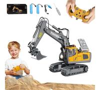 Mudsterz Excavator,Mudsterz Command the Site. Conquer the Dirt,2025 New 2.4ghz Remote Control Construction Vehicle Set,Alloy Material,With Cool Lights and Sounds,Every Dig Becomes an Adventure (#A)