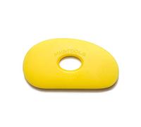 Mudtools Polymer Rib Yellow Size 0 Soft - Kidney Shape - Ceramics, Pottery, Clay - Y0