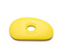 Mudtools Polymer Rib Yellow Size 1 Soft - Kidney Shape - Ceramics, Pottery, Clay - Y1
