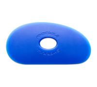 Mudtools Pottery Ribs - Shape 1 Polymer Rib (Blue Firm), Kidney-Shaped Clay Shaping Tool (B1)