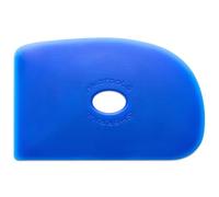 Mudtools Shape 2 Polymer Rib, Blue Firm - Throwing Pottery Tool | A workhorse for throwing, smoothing and compressing clay; handbuilding and sculpting too; made in the USA; colour code B2