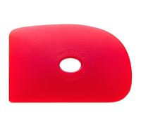 Mudtools Shape 2 Polymer Rib, Red Very Soft - Throwing Pottery Tool | A workhorse for throwing, smoothing and compressing clay; handbuilding and sculpting too; made in the USA; colour code R2