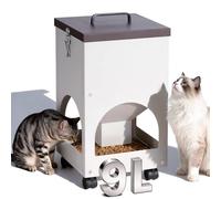 MUDUOBAN Automatic Cat Feeder for Multiple Cats,9L/40 Cups Large Capacity Gravity Cat Food Dispenser for Dry Food,Pet Feeder Station for Puppy Kitten or Rabbit