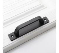Muebles Door and Window Open Handle Balcony Wooden Door Sliding Furniture Golden Aluminum Warehouse Black Kitchen Handle(Black -128)