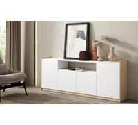 MuebleTV Armario y Estante Blanco