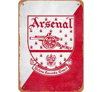muecddoa Arsenal 1949 Crest Metal Tin Sign 8 x 12 in Crests Vintage Poster Man Cave Decorative