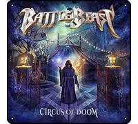 Muecddoa Battle Beast (Circus Of Doom) Album Cover Poster | Retro Musical Metal Signs | Vintage Funny Man Cave Decor Tin Sign for Gift Home Bar Kitchen Pub Wall Decor Signs 12x12 inch.