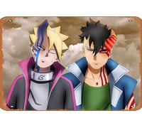 Muecddoa Classic character movie clips Metal Sign - Kawaki (Boruto),Borushiki (Boruto),Boruto Uzumaki - Funny Novelty Retro Art Wall Decor for Home Gate Garden Bars Restaurants Music Cafes Office