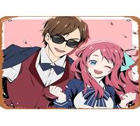 Muecddoa Classic comics characters Metal Sign - Kotaro Tatsumi, Sakura Minamoto - Funny Novelty Retro Art Wall Decor for Home Gate Garden Bars Restaurants Music Cafes Office Store Pubs Club Movie Tin