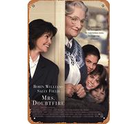 Muecddoa Metal Sign Movie Poster Mrs. Doubtfire (1993) Wall Art Decor Tin Sign - 8 x 12 inches