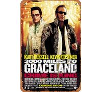 Muecddoa Movie Poster Classic Metal Sign 3000 Miles to Graceland (2001) Wall Art Decor Tin Sign-8x12inch