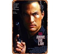 Muecddoa Movie Poster Classic Metal Sign Above the Law (1988) Wall Art Decor Tin Sign-8x12inch
