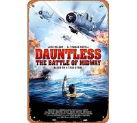 Muecddoa Movie Poster Classic Metal Sign Dauntless: The Battle of Midway (2019) Wall Art Decor Tin Sign-8x12inch