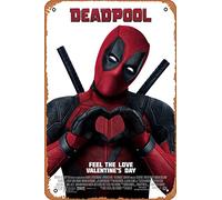Muecddoa Movie Poster Classic Metal Sign Deadpool (2016) Wall Art Decor Tin Sign-8x12inch