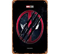 Muecddoa Movie Poster Classic Metal Sign Deadpool 3 (2024) Wall Art Decor Tin Sign-8x12inch