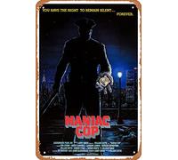 Muecddoa Movie Poster Classic Metal Sign Maniac Cop (1988) Wall Art Decor Tin Sign-8x12inch