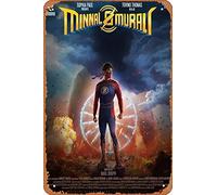Muecddoa Movie Poster Classic Metal Sign Minnal Murali (2021) Wall Art Decor Tin Sign-8x12inch