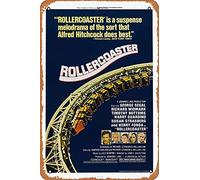 Muecddoa Movie Poster Classic Metal Sign Rollercoaster (1977) Wall Art Decor Tin Sign-8x12inch