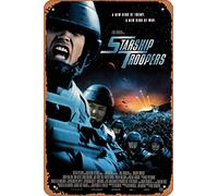 Muecddoa Movie Poster Classic Metal Sign Starship Troopers (1997) Wall Art Decor Tin Sign-8x12inch