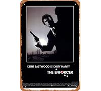 Muecddoa Movie Poster Classic Metal Sign The Enforcer (1976) Wall Art Decor Tin Sign-8x12inch