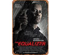 Muecddoa Movie Poster Classic Metal Sign The Equalizer (2014) Wall Art Decor Tin Sign-8x12inch