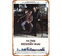 Muecddoa Movie Poster Classic Metal Sign The Pope of Greenwich Village (1984) Wall Art Decor Tin Sign-8x12inch