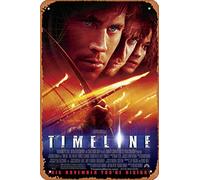 Muecddoa Movie Poster Classic Metal Sign Timeline (2003) Wall Art Decor Tin Sign-8x12inch
