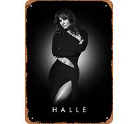 Muecddoa Movie Poster Retro Metal Sign Halle Berry Female Movie Stars Wall Art Decor Tin Sign-8x12inch
