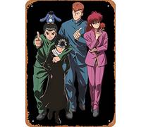 Muecddoa Movie Poster Retro Metal Sign Yu Yu Hakusho Yu Yu Hakusho Wall Art Decor Tin Sign-8x12inch