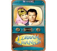 muecddoa Poster Metal Wall Tin Sign I Dream of Jeannie Celebrity Poster TV Movie Poster Retro Gift Karaoke Man Cave Bars Cafes Decor Vintage Art Decorations Metal Signs 8"x12".