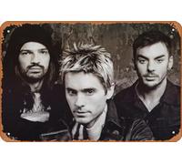 Muecddoa Retro Musical Poster Tin Sign 30 SECONDS TO MARS This Is War Poster for Movie Home Bar Pub Garage Wall Decor Gifts Art 8x12 Inches Vintage Metal sign.