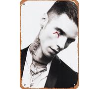Muecddoa Retro Musical Poster Tin Sign ANDY BIERSACK Black Veil Brides Poster Print for Movie Home Bar Pub Garage Wall Decor Gifts Art 8x12 Inches Vintage Metal sign.