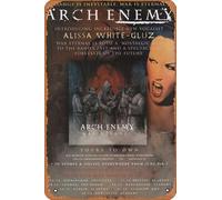 Muecddoa Retro Musical Poster Tin Sign ARCH ENEMY War Eternal Poster Print for Movie Home Bar Pub Garage Wall Decor Gifts Art 8x12 Inches Vintage Metal sign.