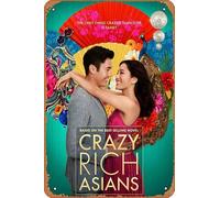 Muecddoa Retro Musical Poster Tin Sign CRAZY RICH ASIANS 2018 Biggest And Best Movies Poster for Movie Home Bar Pub Garage Wall Decor Gifts Art 8x12 Inches Vintage Metal sign.
