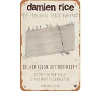 Muecddoa Retro Musical Poster Tin Sign DAMIEN RICE My Favourite Faded Fantasy Poster Print for Movie Home Bar Pub Garage Wall Decor Gifts Art 8x12 Inches Vintage Metal sign.