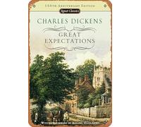 Muecddoa Retro Musical Poster Tin Sign Great Expectations by Charles Dickens - Book Cover Poster Print for Movie Home Bar Pub Garage Wall Decor Gifts Art 8x12 Inches Vintage Metal sign.